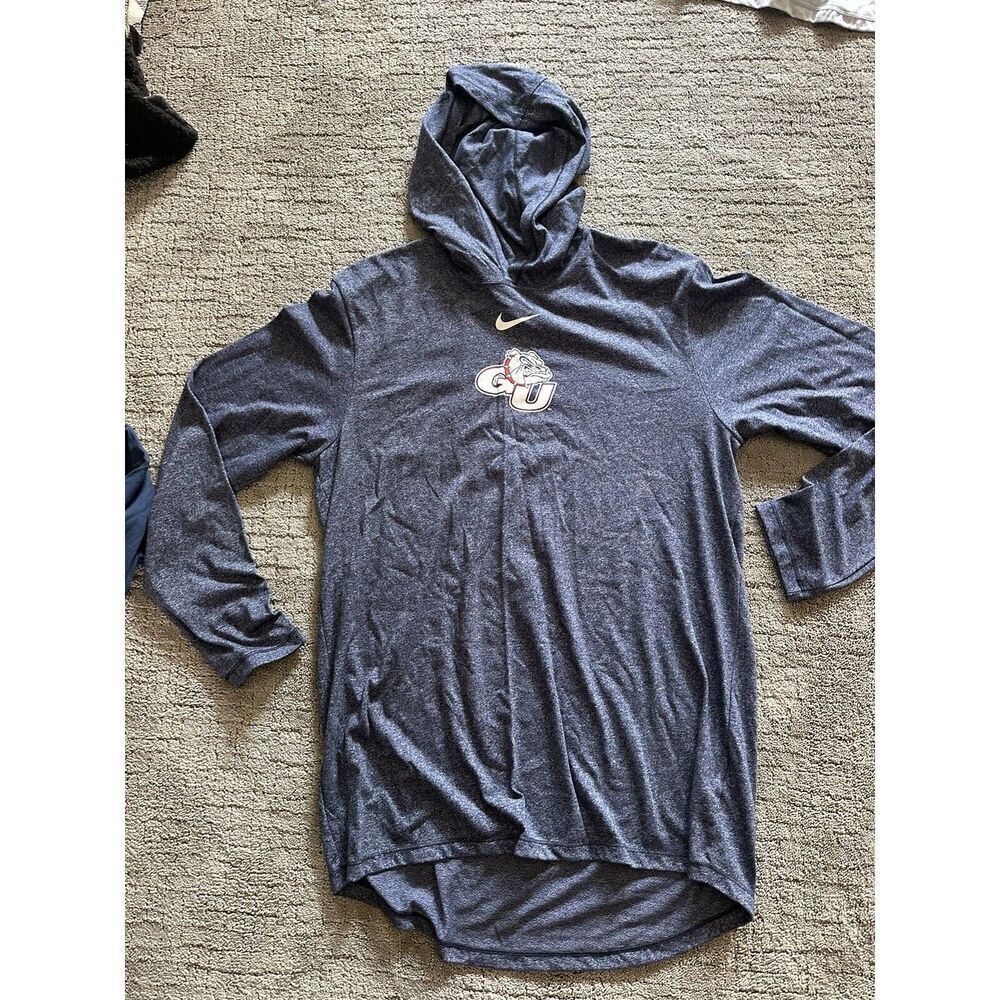 NWT Men's Nike Dri-fit Hoodie L/s Shirt - Gonzaga Bulldogs - Large